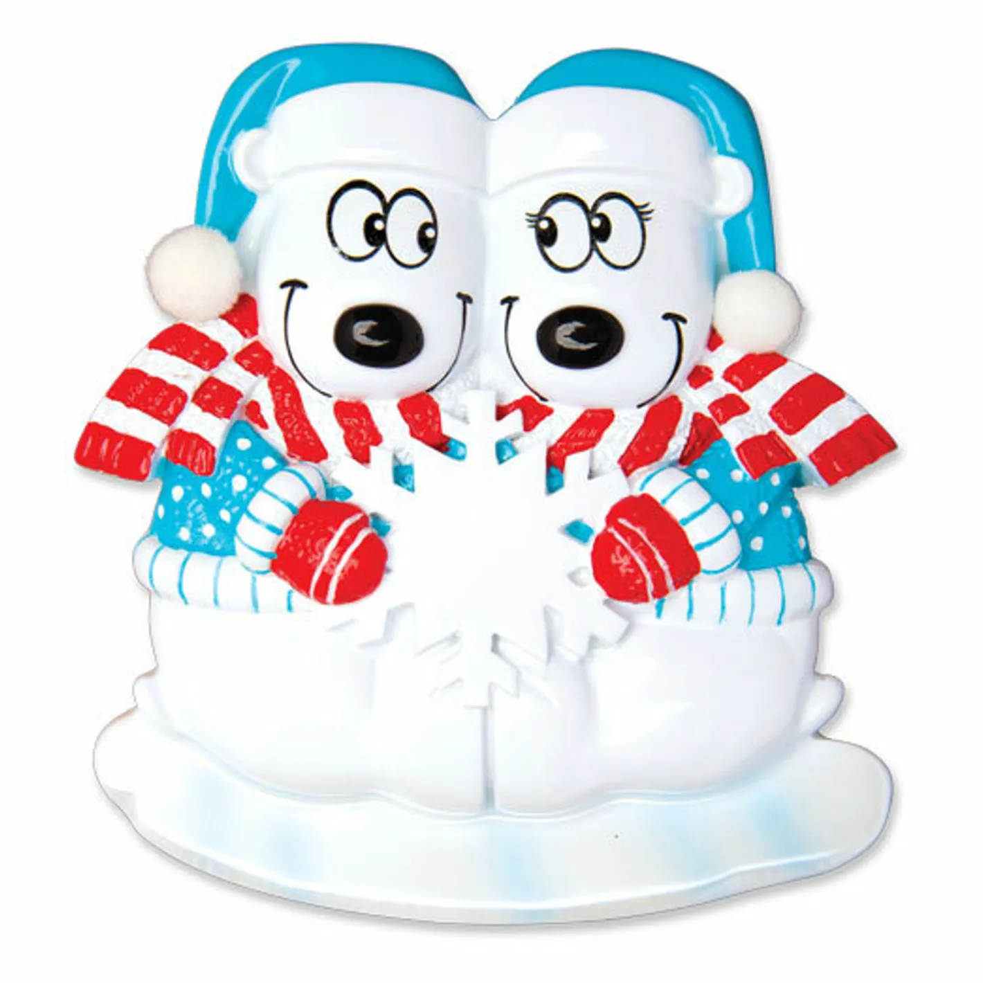 Polar X Polar Bear Couple Our First Christmas Personalized Christmas Ornament OR1450