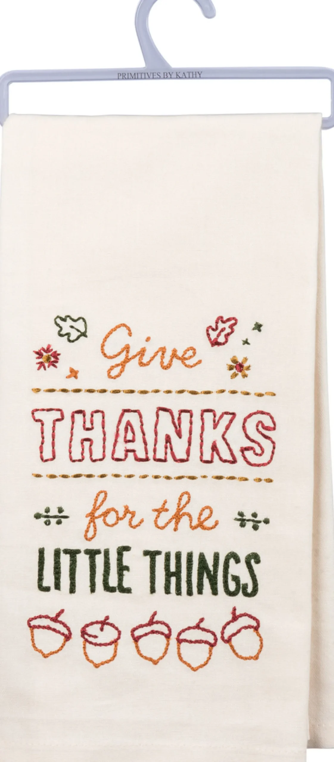Primitives By Kathy Give Thanks Embroidered Fall Kitchen Dish Towel 31857 Best