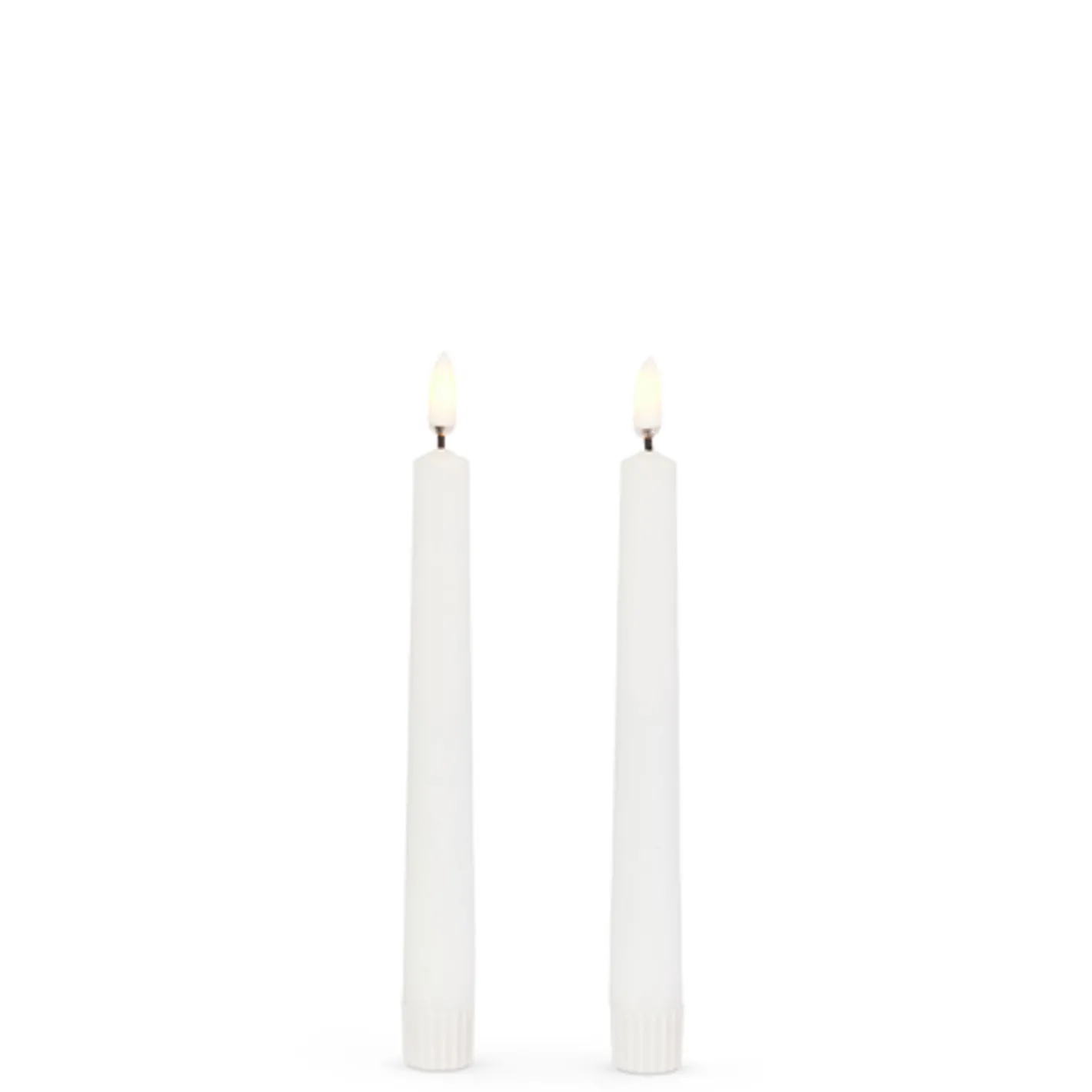 Raz Imports Raz 7", 10", 12.5" White Taper Candle Set of 2 Tapers Outlet
