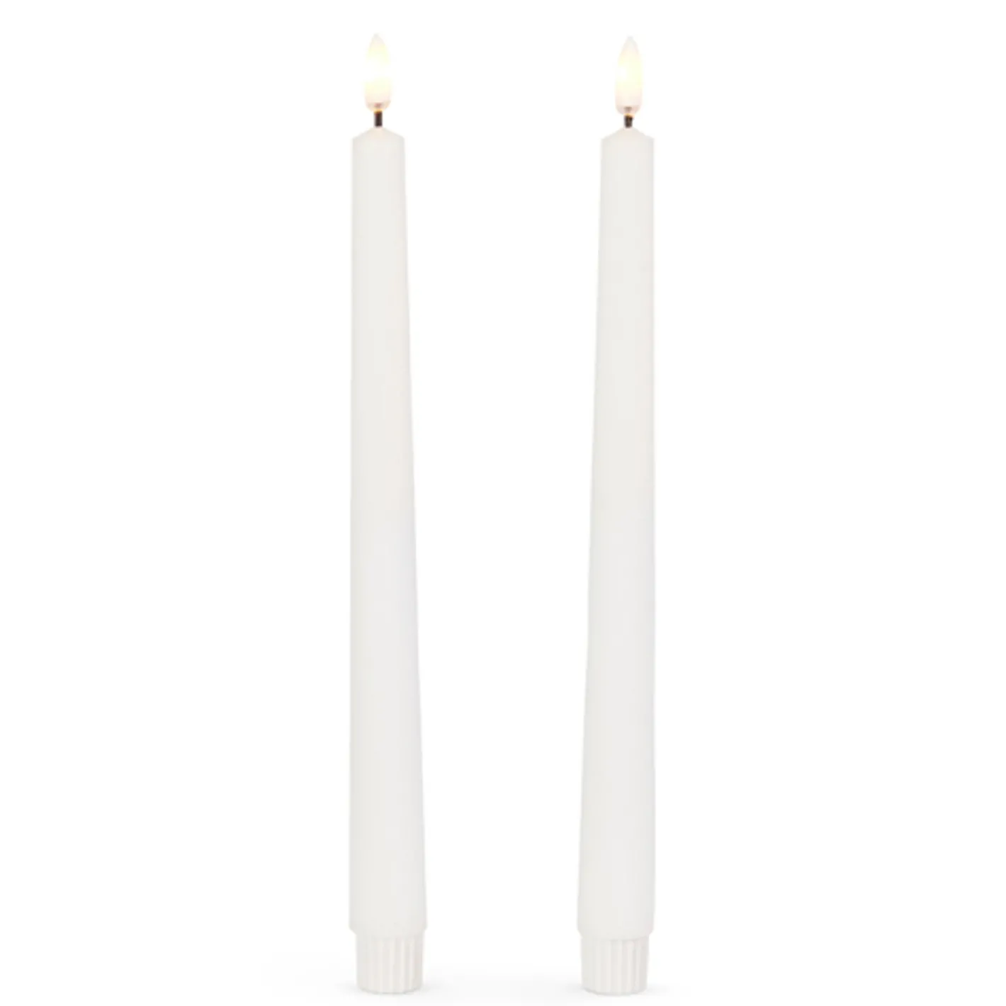 Raz Imports Raz 7", 10", 12.5" White Taper Candle Set of 2 Tapers Outlet