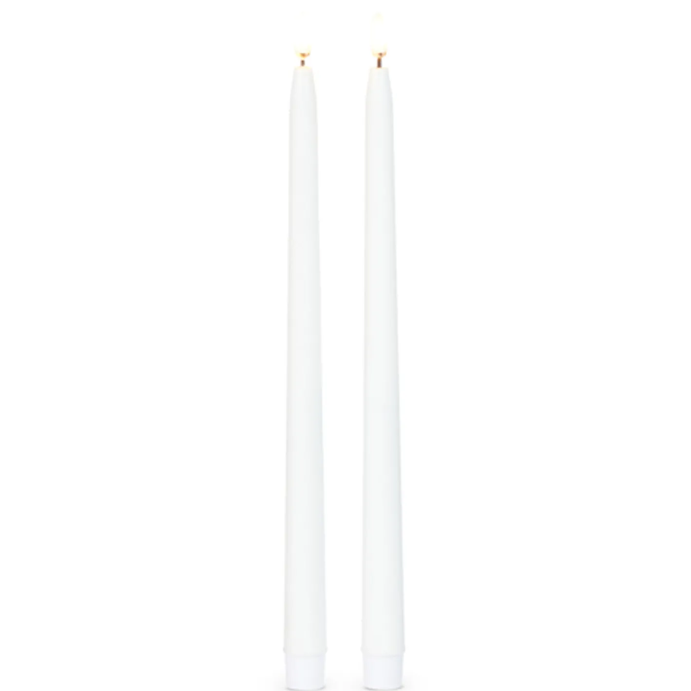 Raz Imports Raz 7", 10", 12.5" White Taper Candle Set of 2 Tapers Outlet