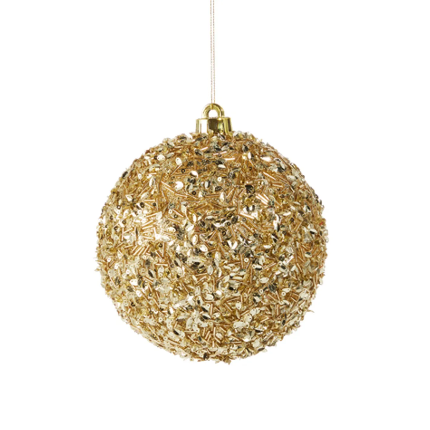 Raz Imports Raz 4", 6" or 8" Gold Sequin Ball Christmas Ornament Outlet