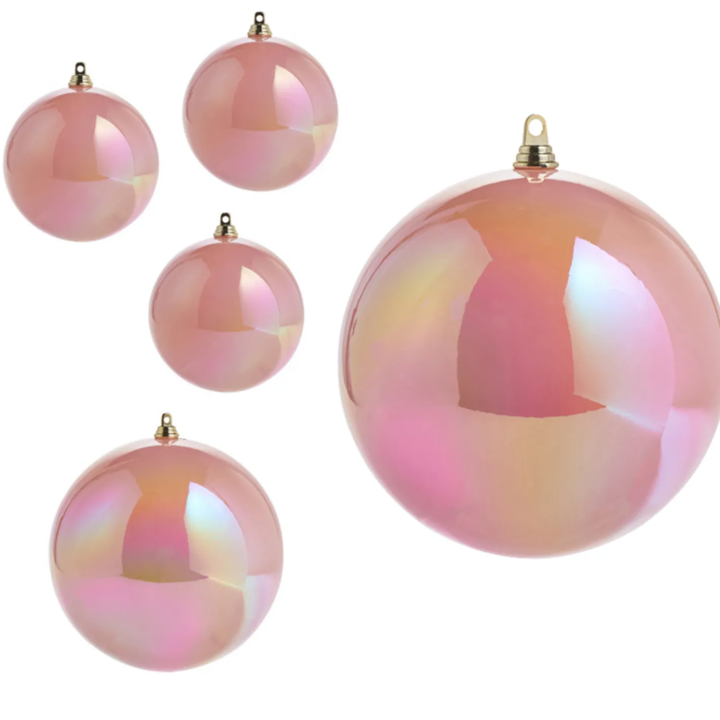 Raz Imports Raz 4", 6", or 10" Iridescent Pink Ball Christmas Ornament Clearance