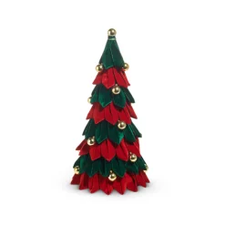 Raz Imports Raz 20.5", 27", or 34.5" Red and Green Velvet Christmas Tree Figure New