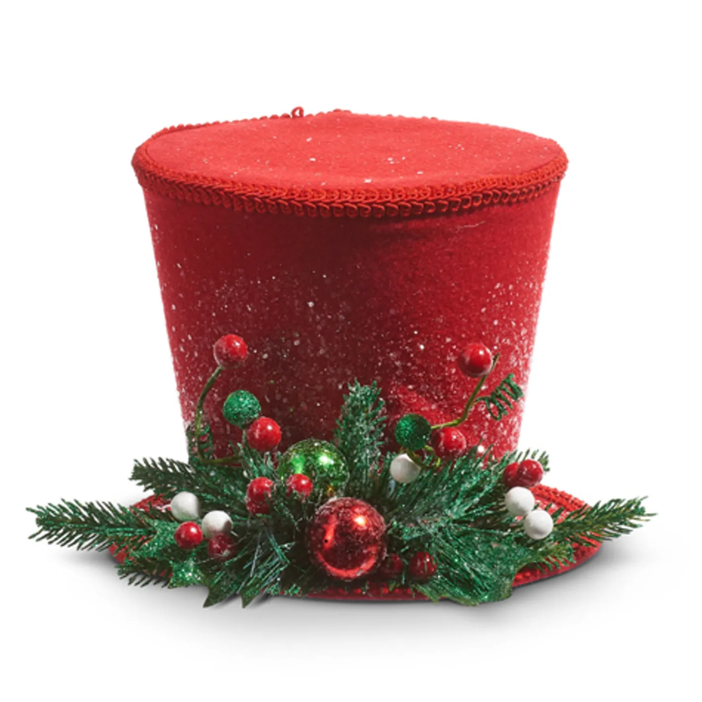 Raz Imports Raz 7", 10.5", or 12" Red Top Hat Christmas Decoration Outlet