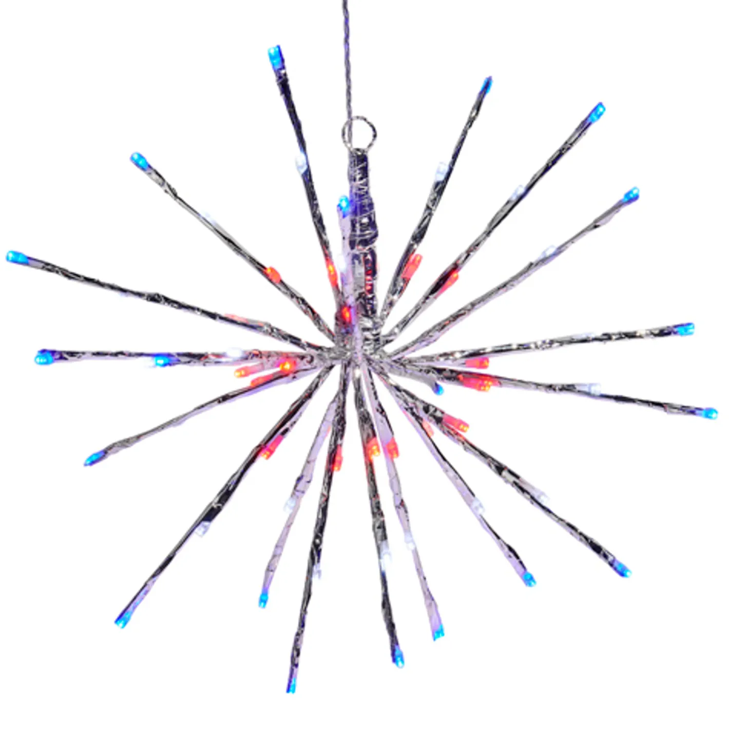 Raz Imports Raz 14", 18", or 23" Red, White, and Blue Lighted Silver Starburst Lights Sale
