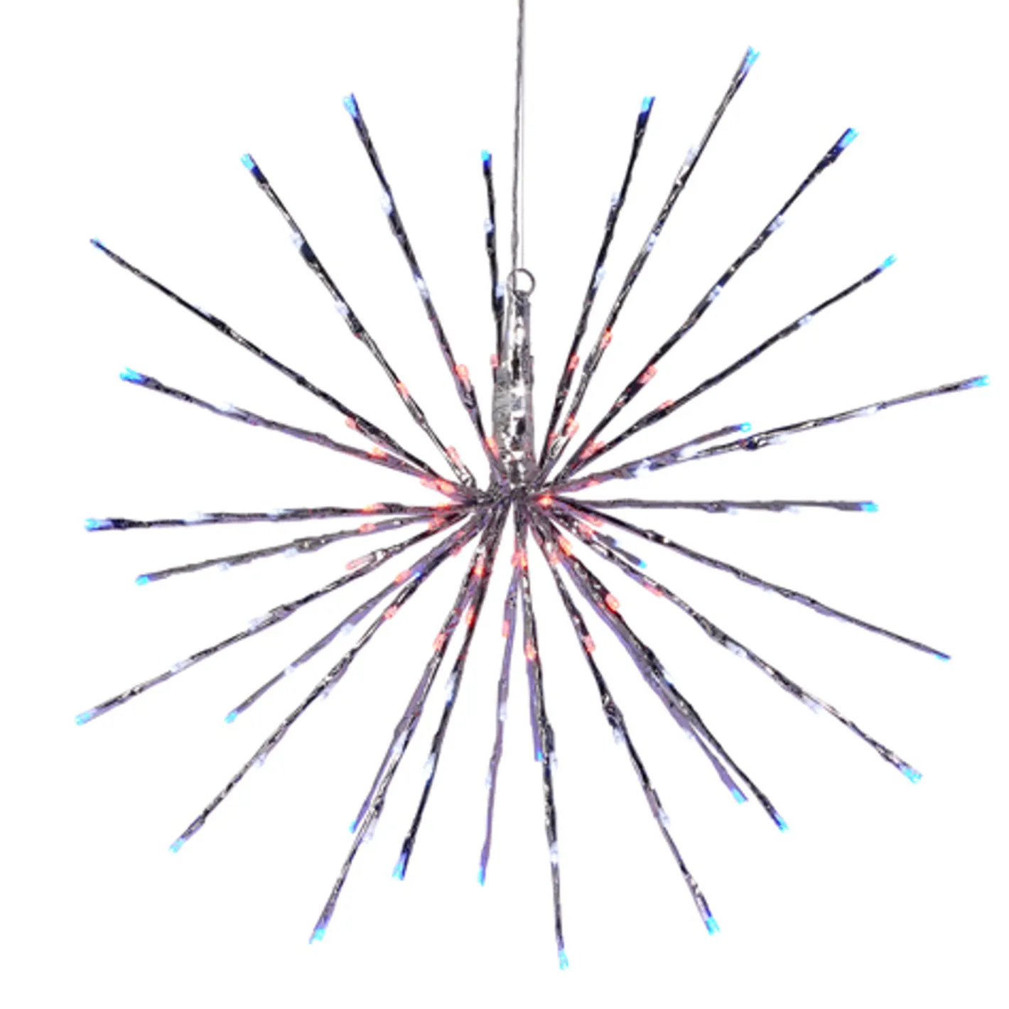 Raz Imports Raz 14", 18", or 23" Red, White, and Blue Lighted Silver Starburst Lights Sale