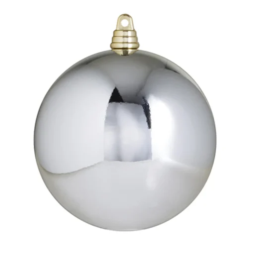Raz Imports Raz 3", 4", or 6" Silver Shiny Ball Christmas Ornaments