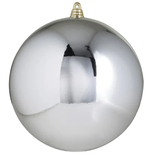 Raz Imports Raz 3", 4", or 6" Silver Shiny Ball Christmas Ornaments