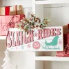 Raz Imports Raz 28" Sleigh Rides Christmas Wall Sign 4312375
