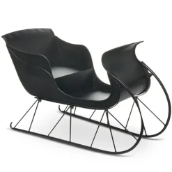 Raz Imports Raz 25.25" Black Metal Sleigh Christmas Decoration 4517036 Clearance