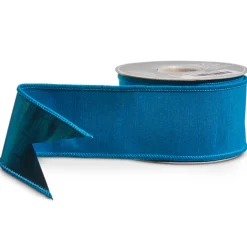 Raz Imports Raz 2.5" Blue Wired Christmas Ribbon R4527841 Hot