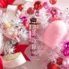 Raz Imports Raz 6" Blushing Pink Nutcracker Glass Christmas Ornament 4452879 Sale
