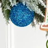 Raz Imports Raz 4" Box of 4 Blue Glittered Christmas Ornaments 4532899 Online