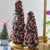 Raz Imports Raz 13" Bright Bead Trees Christmas Decoration Set of 2 4510110 Discount