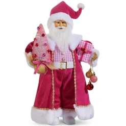Raz Imports Raz 18" Bubble Gum Diva Pink Santa Christmas Figure 4415589 Outlet