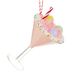 Raz Imports Raz 6" Candy Cocktail Glass Christmas Ornament 4552919 Hot
