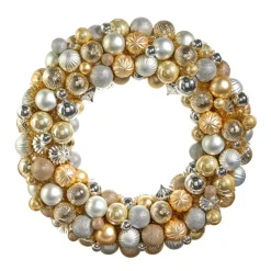 Raz Imports Raz 24" Champagne Ball Ornament Christmas Wreath W4432704