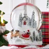 Raz Imports Raz 6.5" Church and Santa Christmas Water Snow Globe Decoration 4516289 New