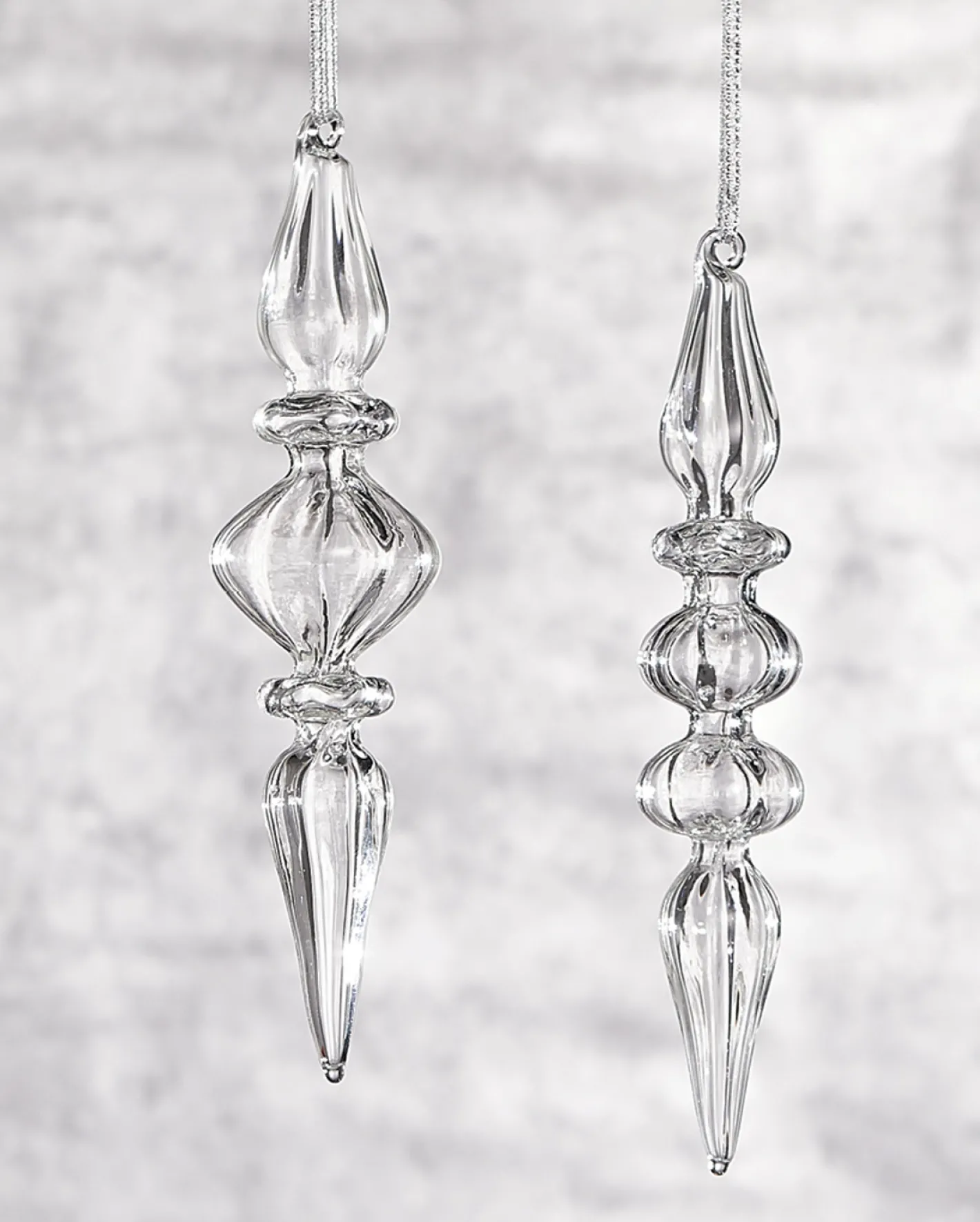 Raz Imports Raz 8" Clear Glass Finial Christmas Ornament 4022819 Discount