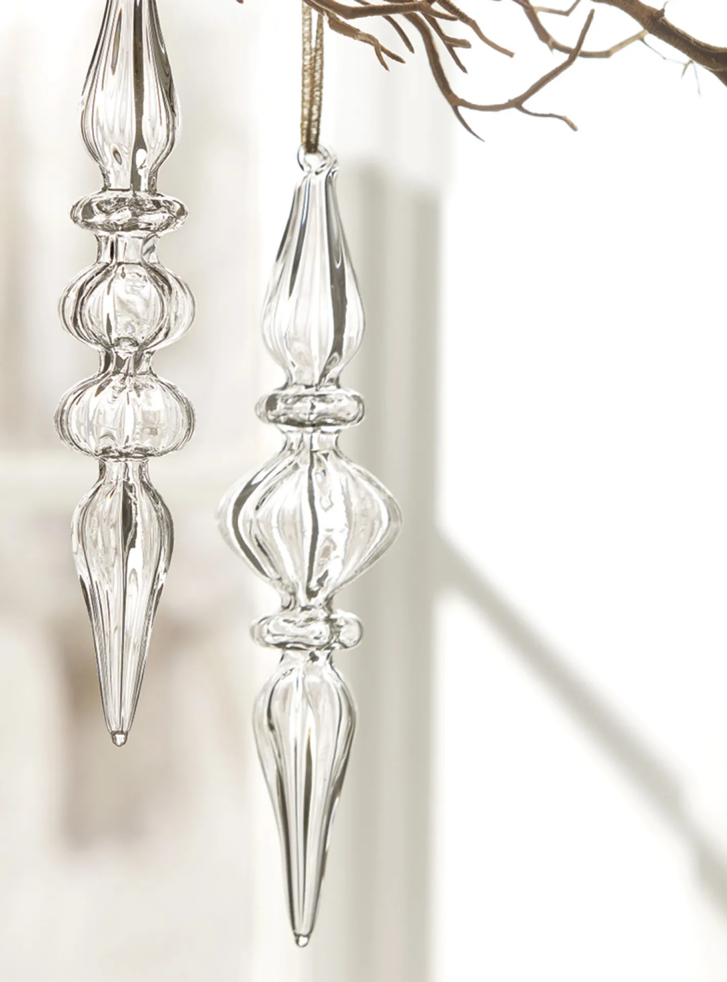 Raz Imports Raz 8" Clear Glass Finial Christmas Ornament 4022819 Discount