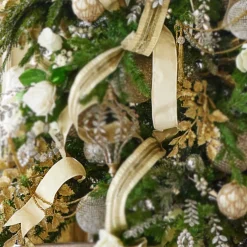 Raz Imports Raz 2.5" Cream Velvet Wired Christmas Ribbon R4371820 Outlet