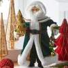 Raz Imports Raz 18" Elegant Green Christmastime Santa Figure 4515533 Clearance