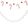 Raz Imports Raz 5.5' Felt Red and White Candy Cane Christmas Tree Garland G4319036 Online