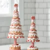Raz Imports Raz 15" Gingerbread and Peppermint Trees Set of 2 4316092 Outlet