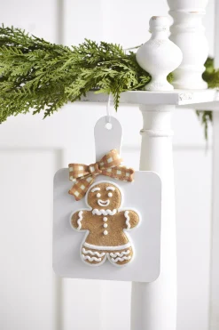 Raz Imports Raz 7.75" Gingerbread Cookie Cutting Board Christmas Ornament 4416387 Clearance