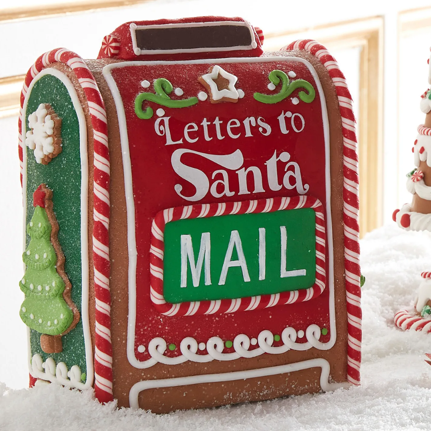 Raz Imports Raz 8" Gingerbread Mail Box Christmas Decoration 4516672 Hot