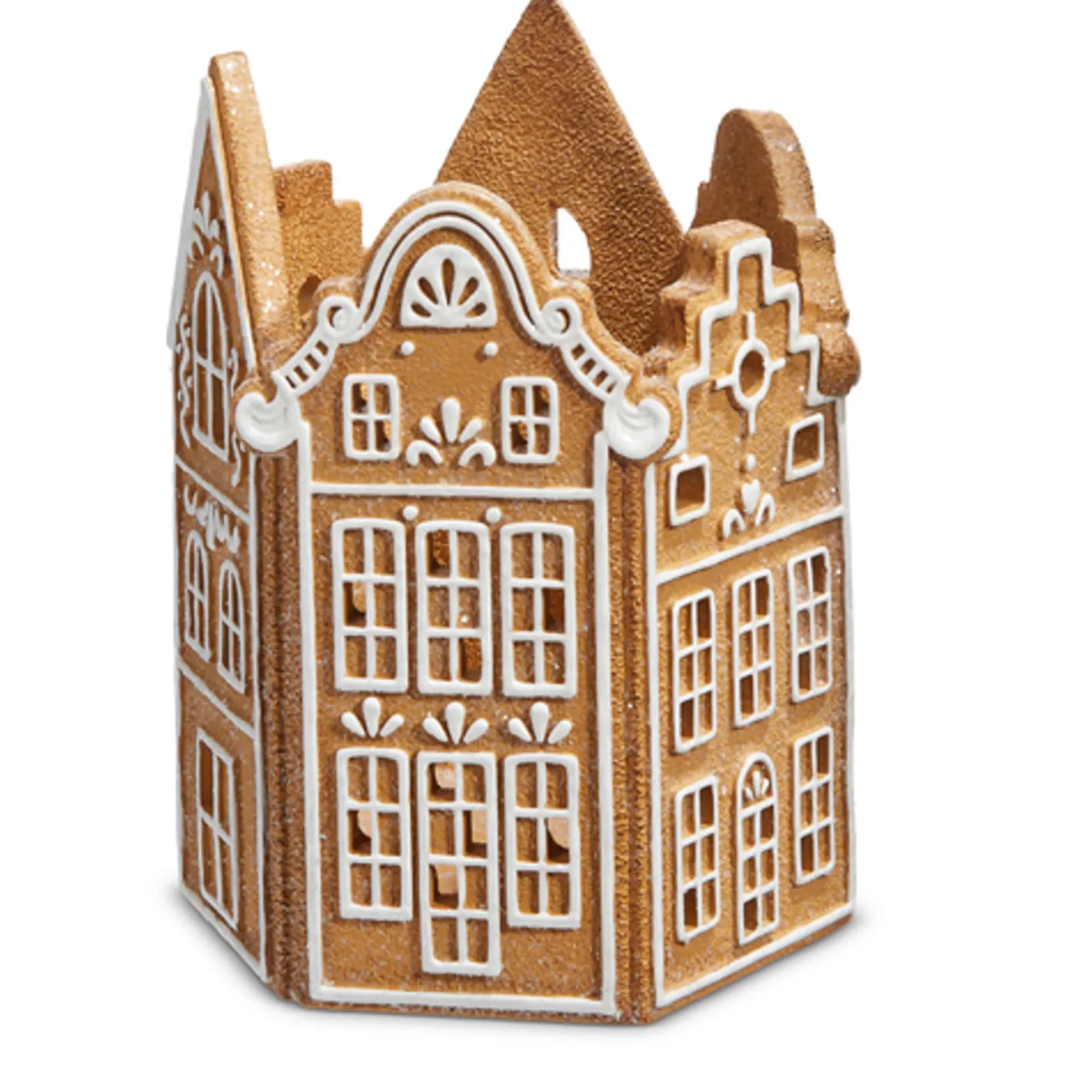 Raz Imports Raz 8" Gingerbread Village Christmas Candle Holder 4457717 New