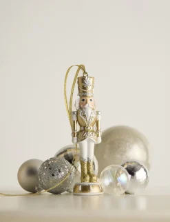 Raz Imports Raz 6" Gold and Silver Nutcracker Christmas Ornament 4530540 Hot