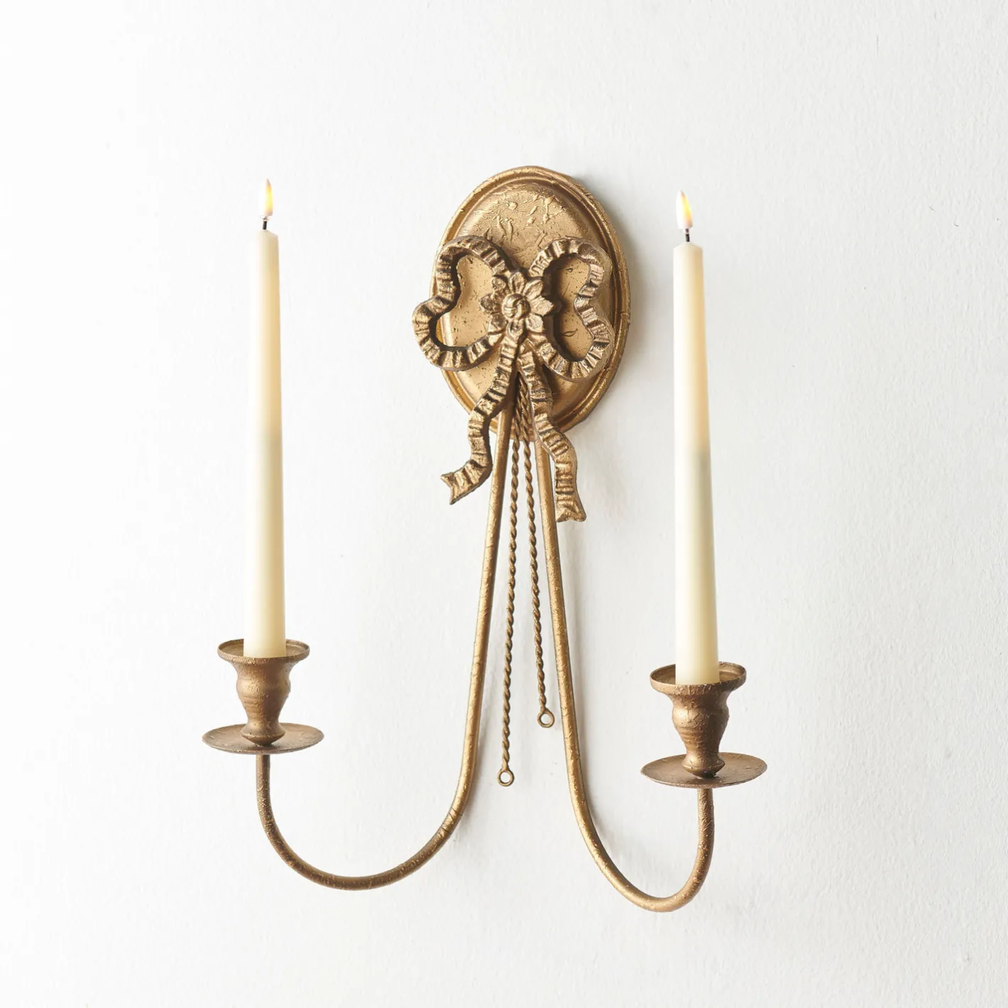 Raz Imports Raz 16.5" Gold Bow Wall Sconce Christmas Decoration 4559171 New