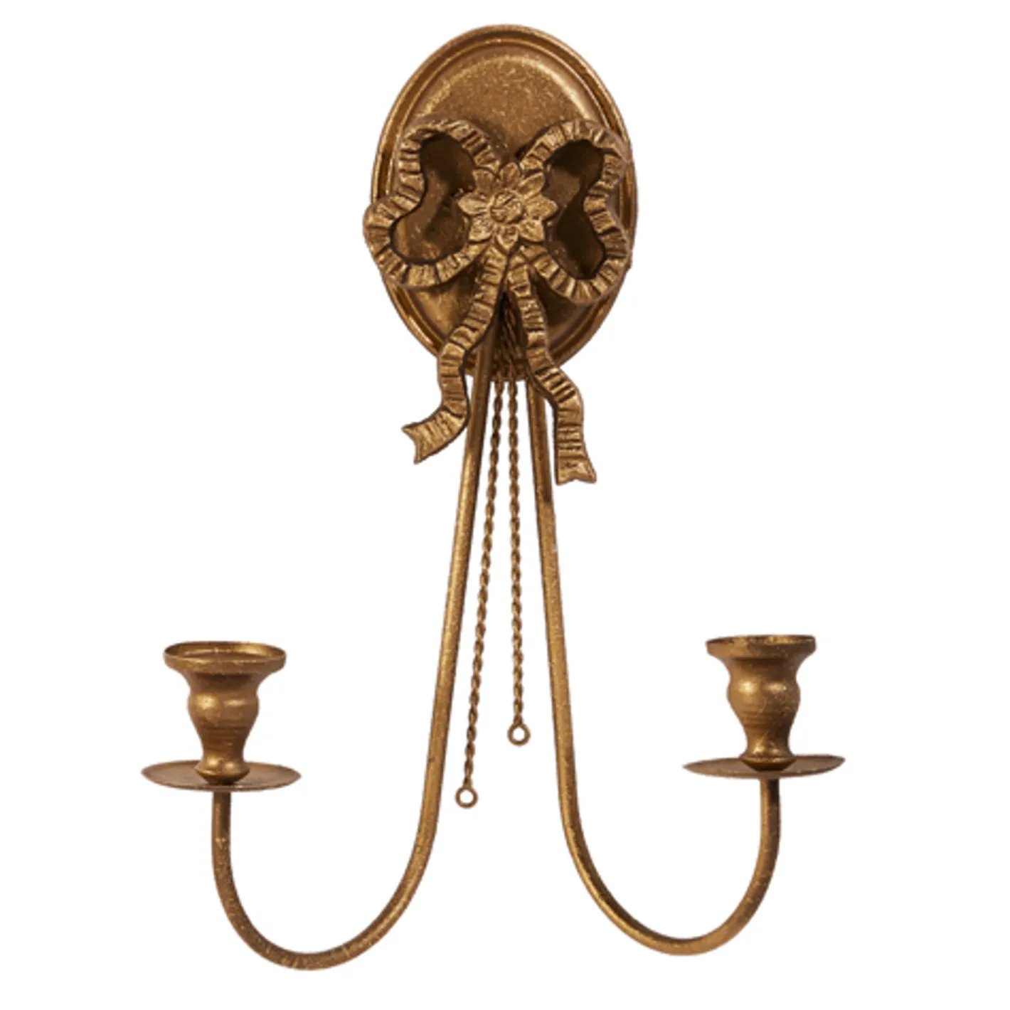 Raz Imports Raz 16.5" Gold Bow Wall Sconce Christmas Decoration 4559171 New