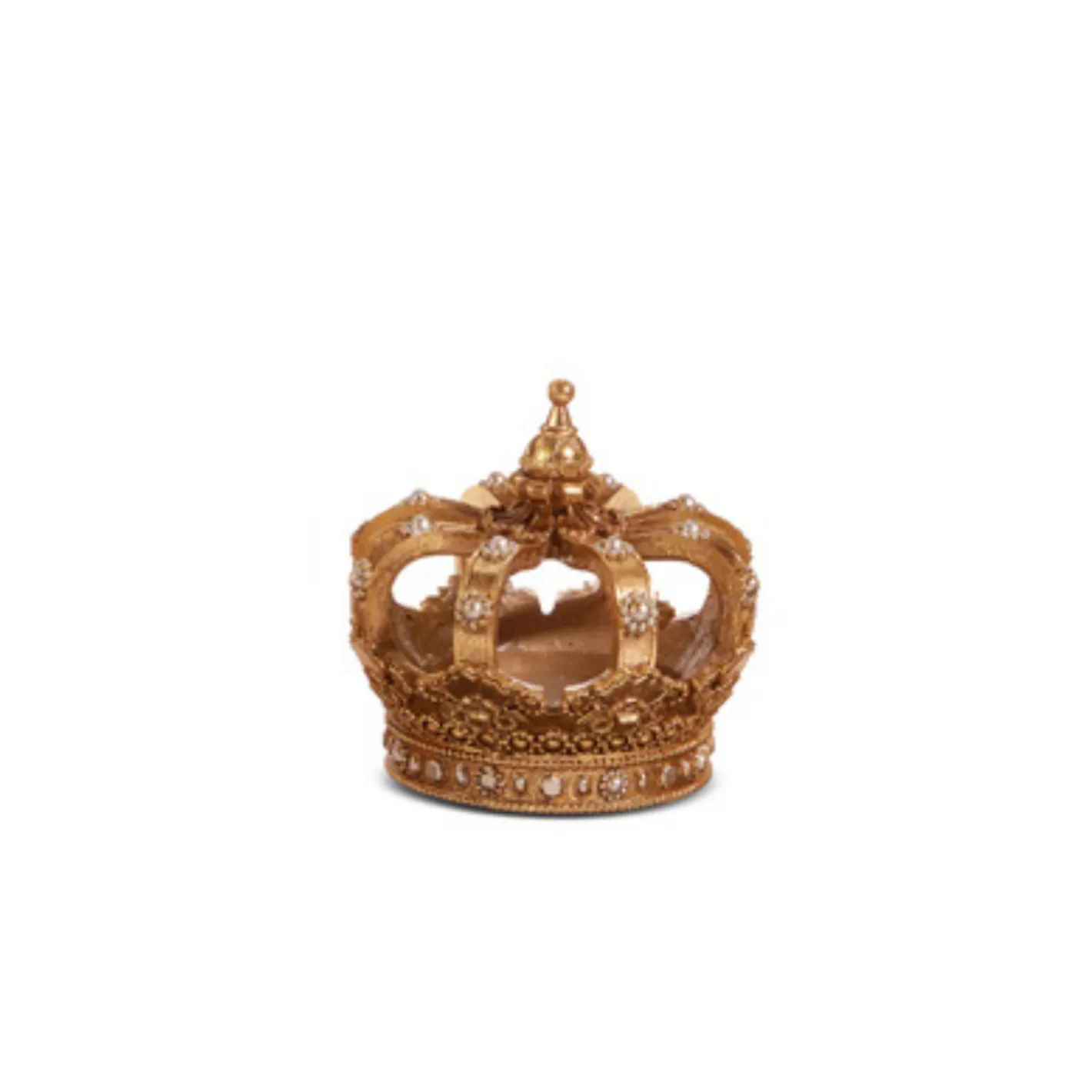 Raz Imports Raz 5" Gold Crown Christmas Figure Decoration 4412121