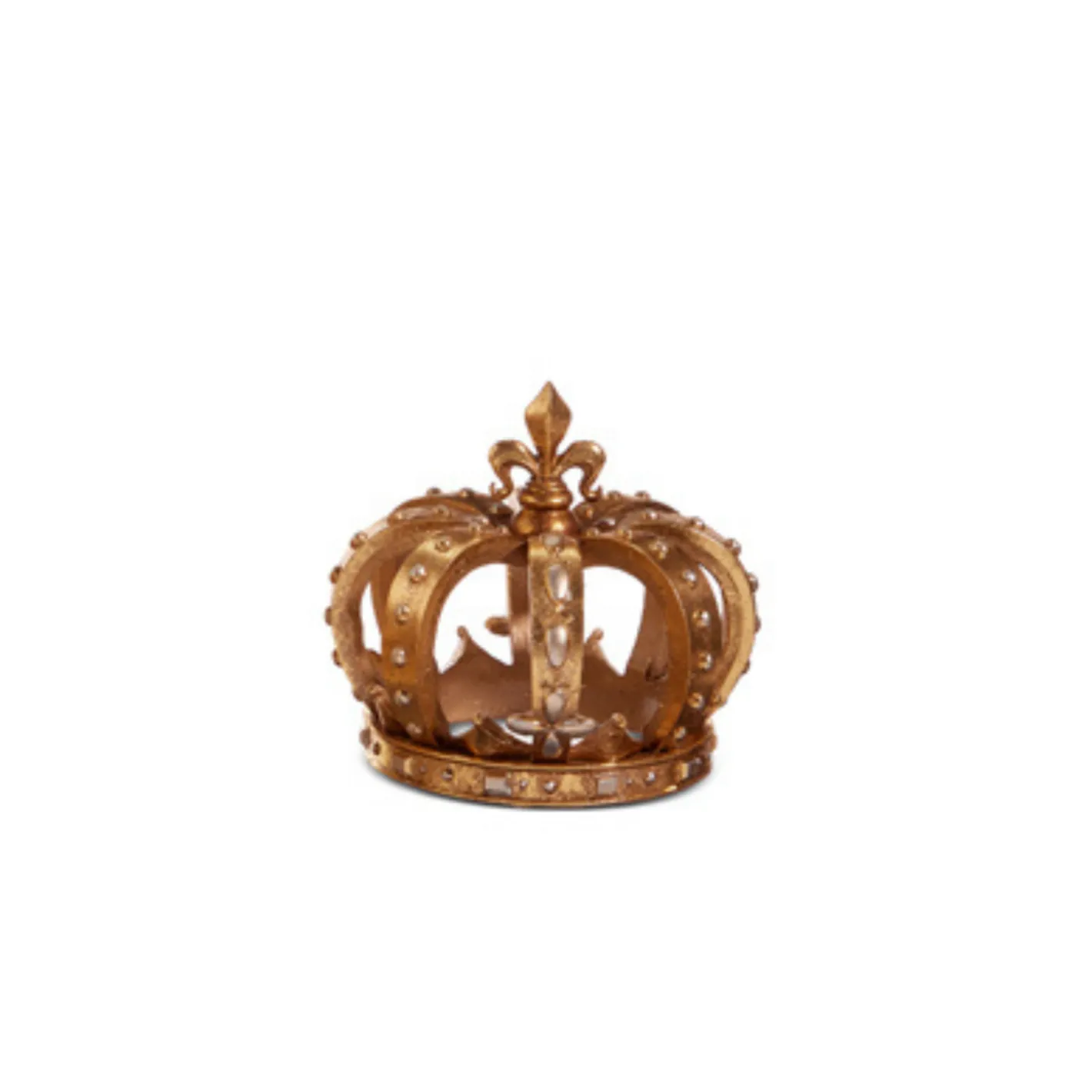 Raz Imports Raz 5" Gold Crown Christmas Figure Decoration 4412121