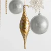 Raz Imports Raz 9.75" Gold Finial Glass Christmas Ornament 4524635 Best
