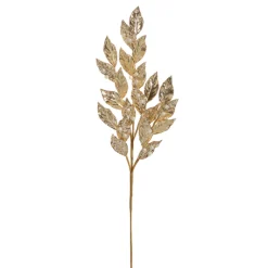 Raz Imports Raz 28.75" Gold Leaf Glitter and Pearl Christmas Tree Spray F4406706 Outlet