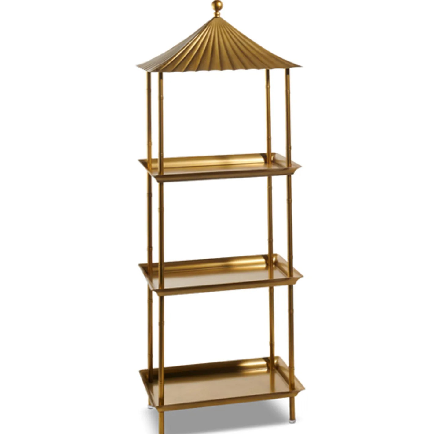 Raz Imports Raz 59" Gold Pagoda Shelf Christmas Decoration 4528103 Hot