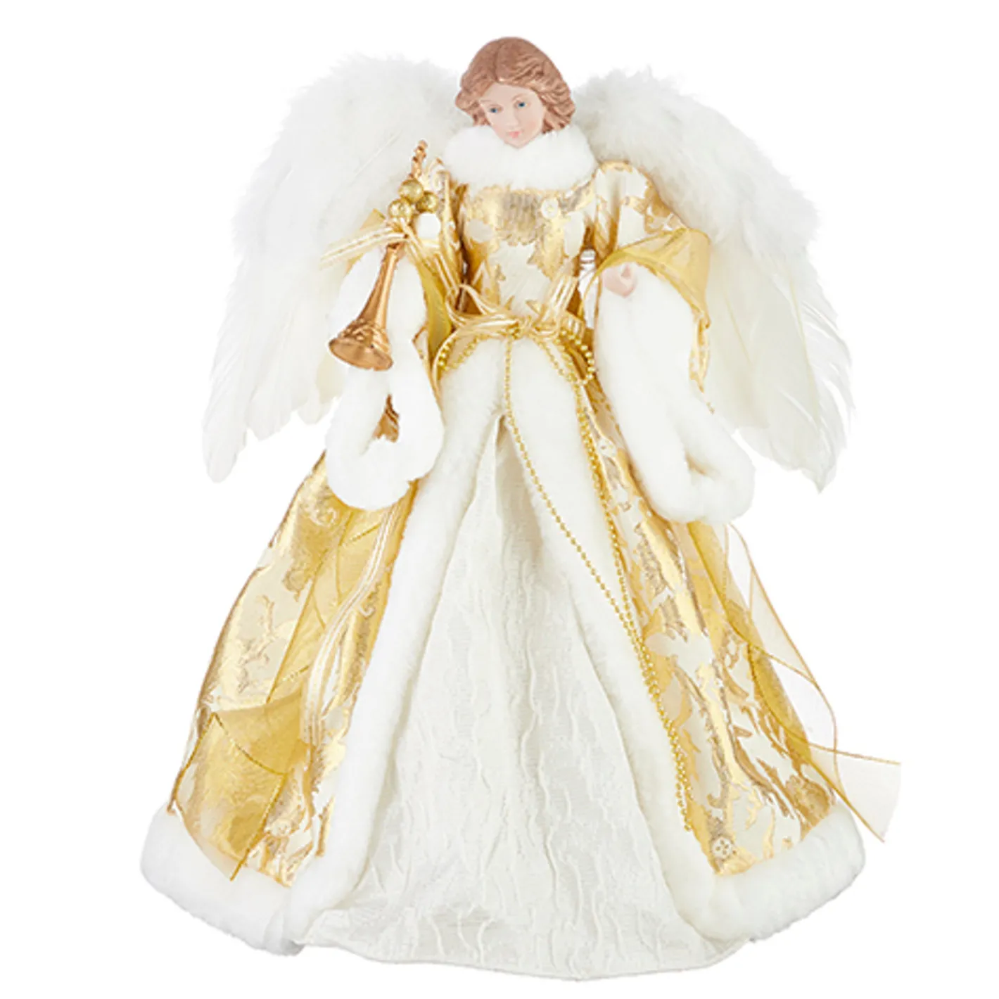 Raz Imports Raz 16" Golden Angel Christmas Tree Topper 4215536 Discount