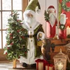 Raz Imports Raz 37" Green Santa with Lighted Tree Christmas Decoration 4415594 Hot