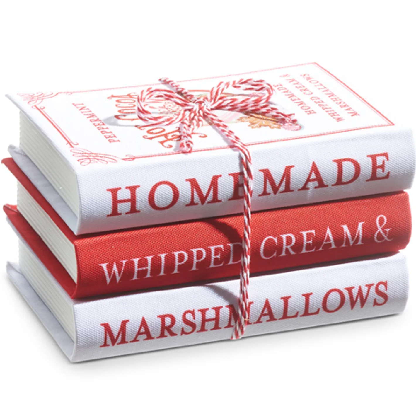 Raz Imports Raz 8" Hot Cocoa Faux Book Stack Christmas Decoration 4316112 Clearance