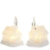 Raz Imports Raz 4" Iced Lighted Church Christmas Ornament 4412534 New