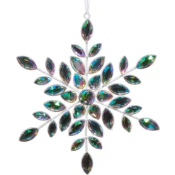 Raz Imports Raz 7" Iridescent Jeweled Snowflake Christmas Ornament 4513594 Online