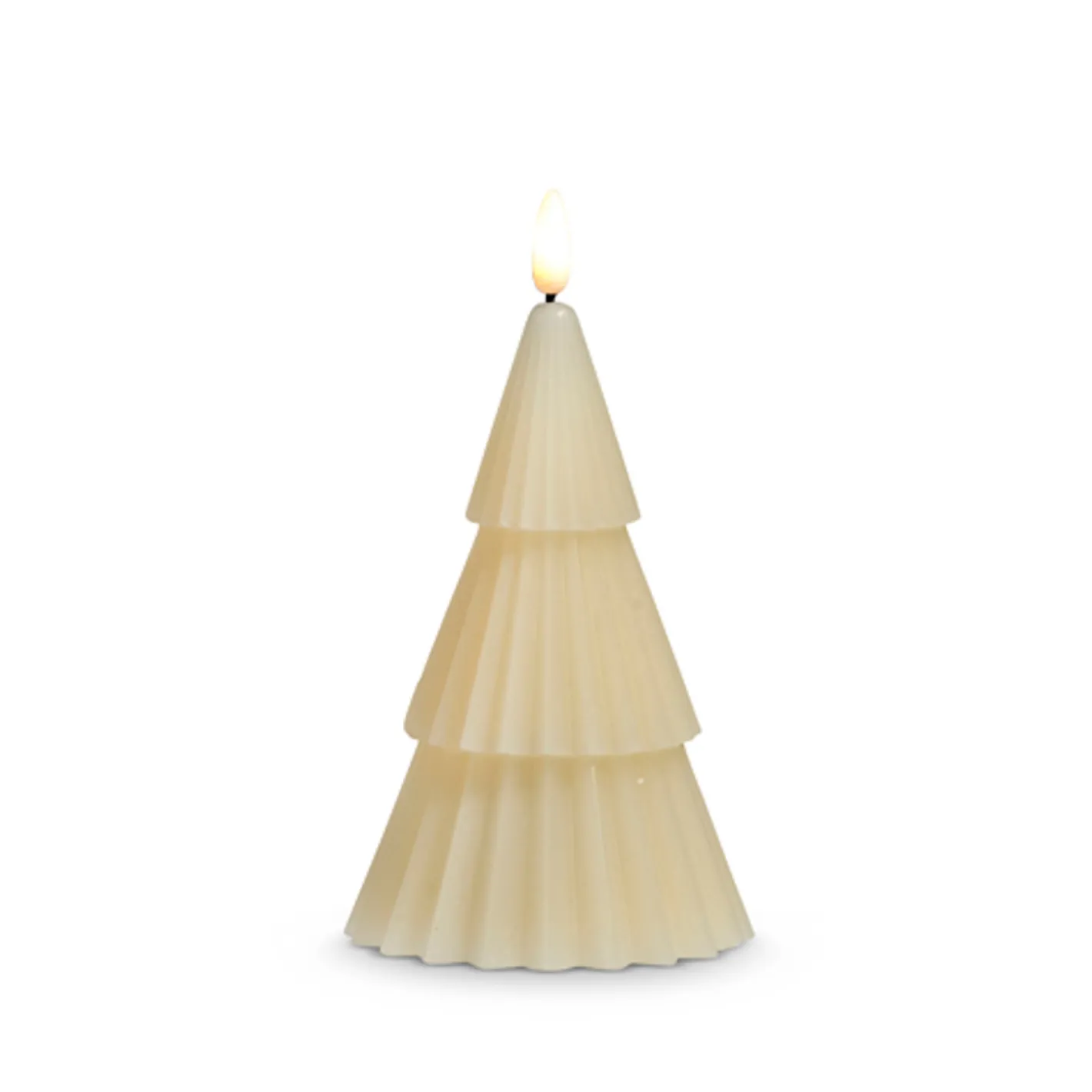 Raz Imports Raz 6" Ivory Christmas Tree Battery Operated Candle with Lighted Flickering Wick 4432919 Discount