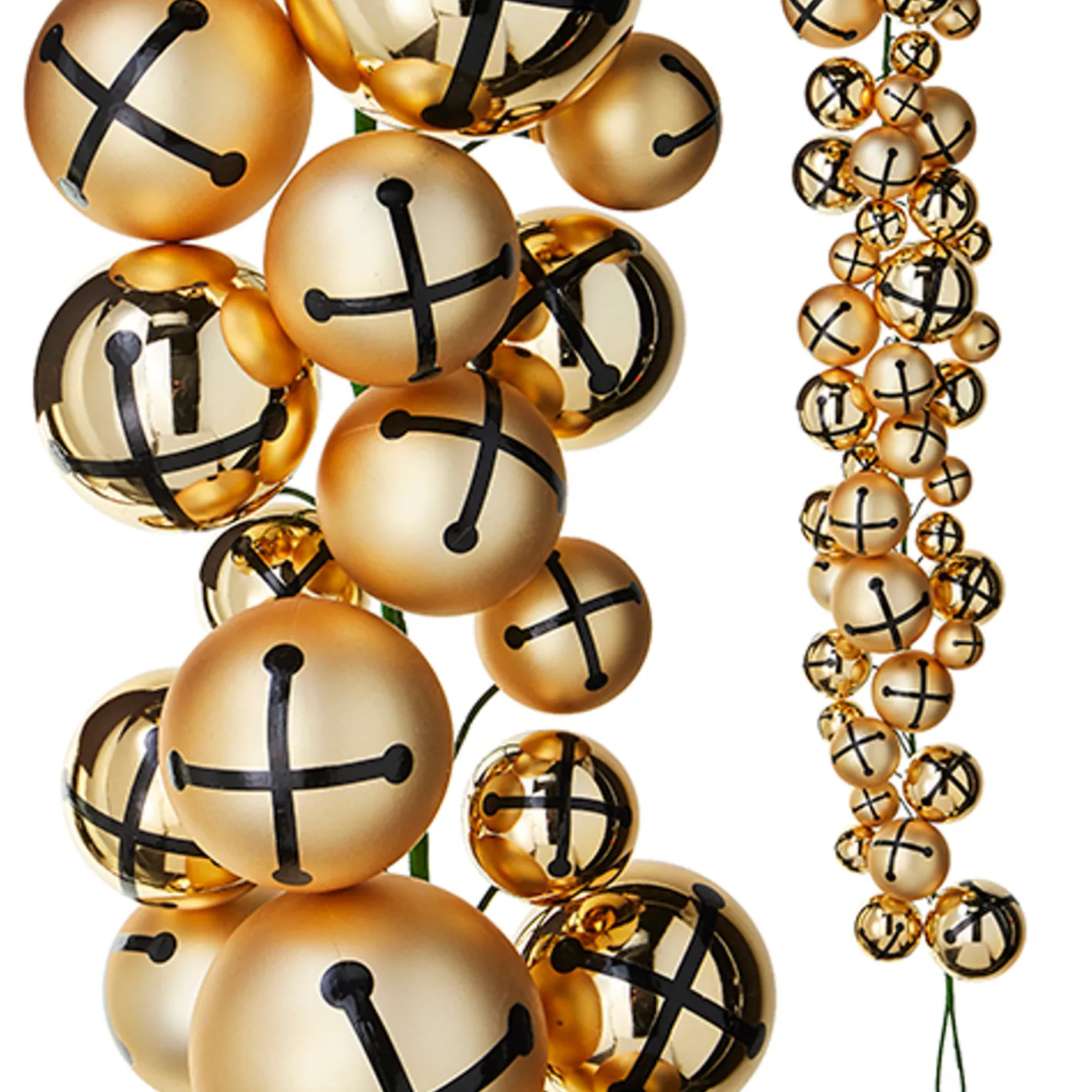 Raz Imports Raz 4' Jingle Bell Ball Ornament Christmas Garland G4232802