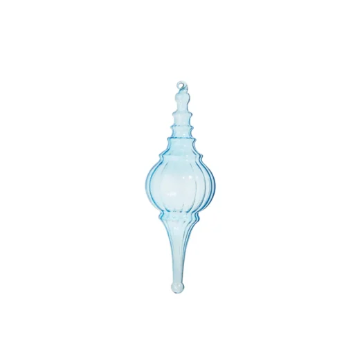 Raz Imports Raz 15.5" Large Light Blue Finial Glass Christmas Ornament 4324620 Online