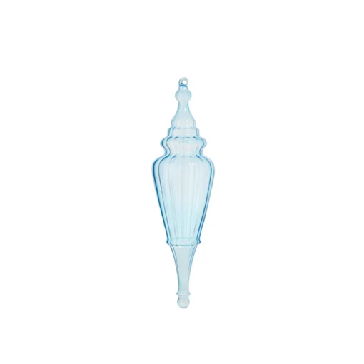 Raz Imports Raz 15.5" Large Light Blue Finial Glass Christmas Ornament 4324620 Online
