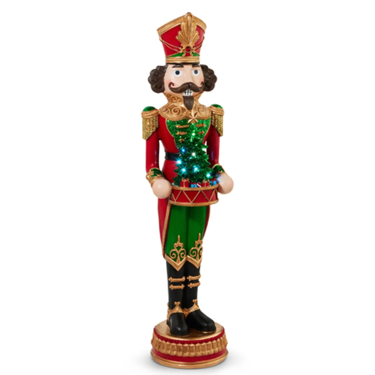 Raz Imports Raz 48" Large Lighted Traditional Christmas Nutcracker Figure with tree 4501683 Hot